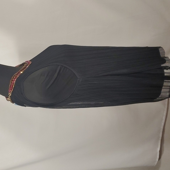 NWT Mimi Chica Black Blouse Size Large | Elegant Simple Sheer - Picture 8 of 10